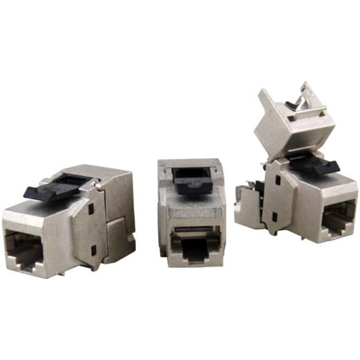 Kontakt infralan keystone Cat.6a RJ45 skjermet klasse E(A)