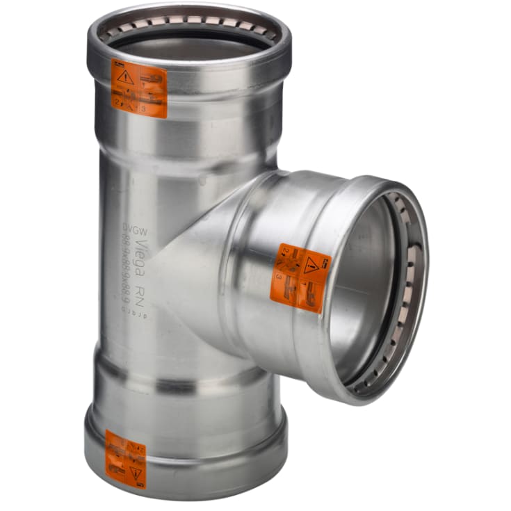 88,9 x 22 x 88,9 mm Sanpress Inox T-stykke