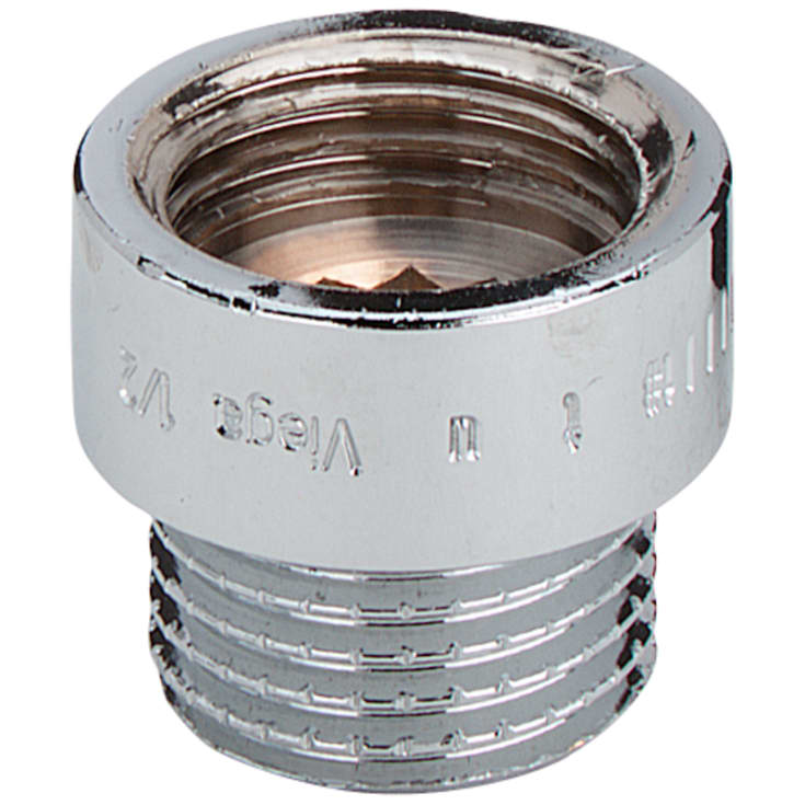 10 stk Forkromet haneforlænger, 3/4" - 25 mm