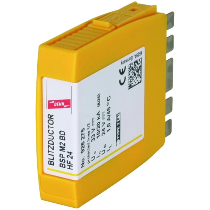 Transientbeskyttelse lavstrømsblitsleder SP M2 BD HF 24