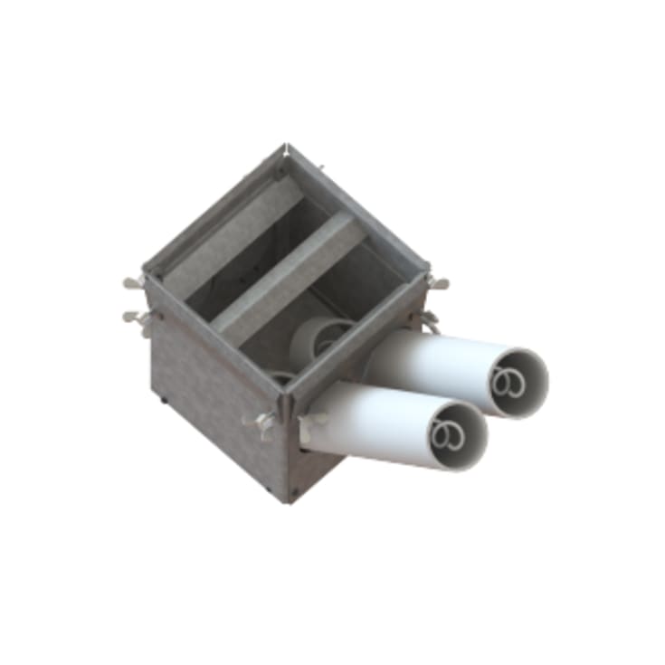 Udtræksfod til storsilo med dobbelt udtræk (B)