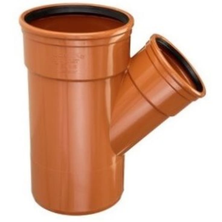250 x 110 mm 45° PVC-grenrör