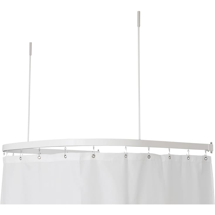 Van Der P Profil5001 duschdraperistång, 90x90x90 cm, vit