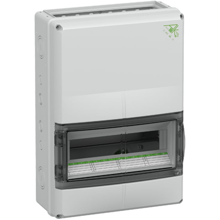 Grupppanel AK-F 14 Plus-modul med PE/N, för flänsavslutning. IP65