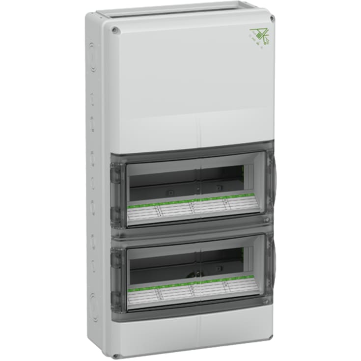 Grupppanel AK-F 28 Plus modul med PE/N, för flänsavslutning. IP65
