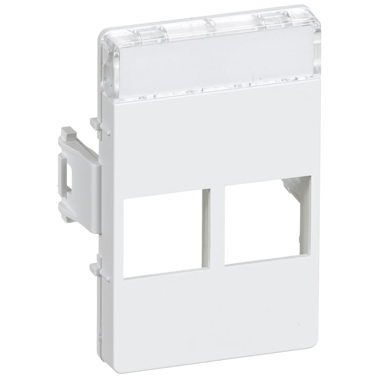 Actassi Dataudtag CLIC'LINE STP/UTP T5 2xRJ45 Hvid
