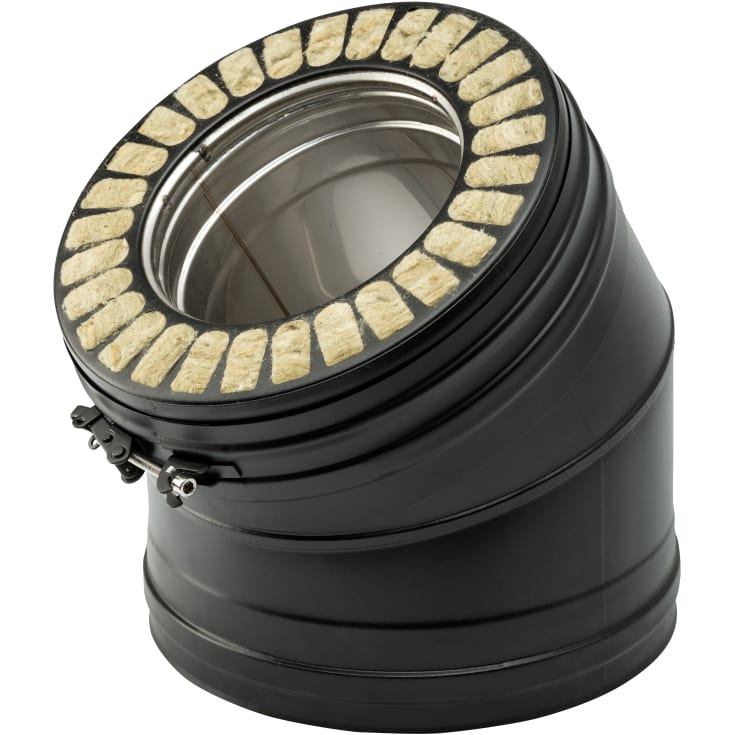 80mm Metalbestos Trävinkel 30°
