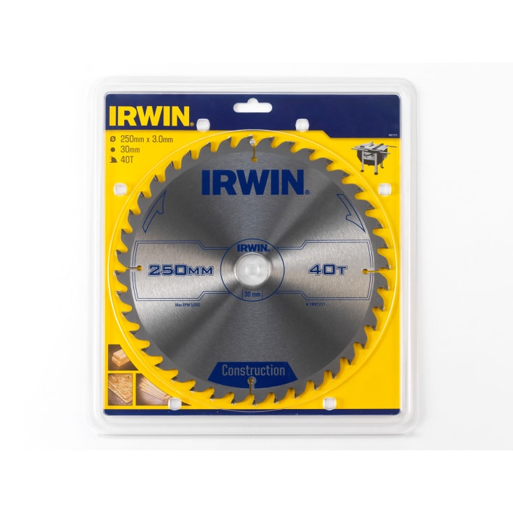 Irwin rundsavklinge - Ø250/30mm - 40tands -