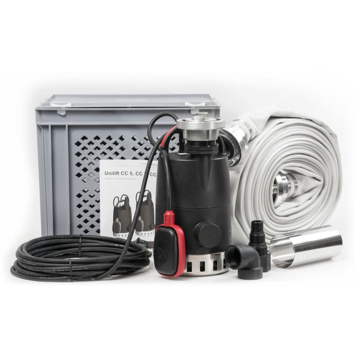Grundfos multibox med CC7-A1 pump & 50 mm utloppsslang 15 m