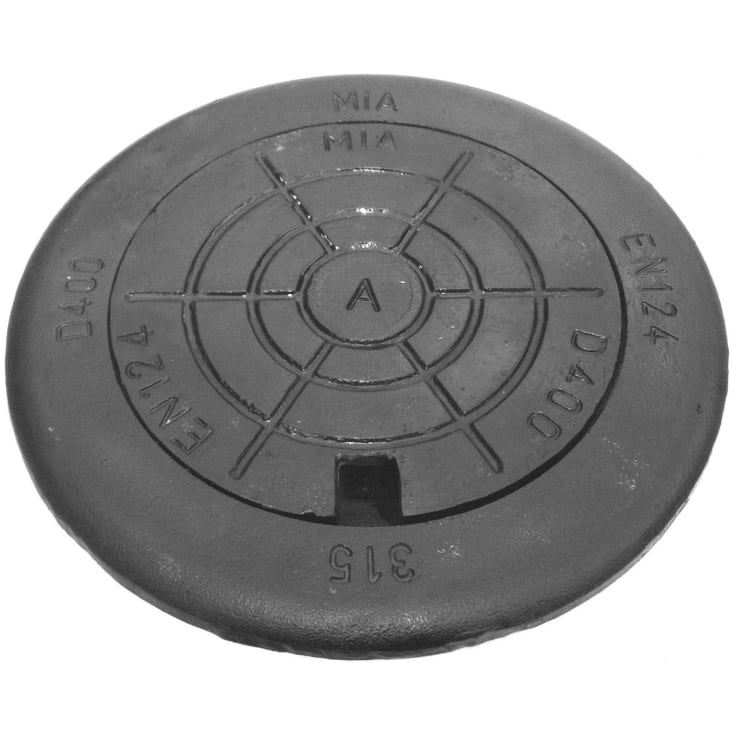 MIA 315 mm FV-betäckning, D400, tät, rund, segjärn