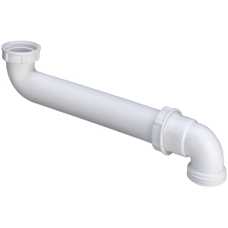 Viega afløbsbøjning, 90°, til køkkenvask, 75-300 mm, 1 1/2", hvid