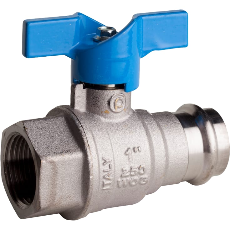 Pettinaroli TEA Preskuglehane med T-greb, 15 mm x 1/2", muffe/pres