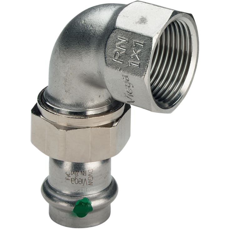 5 stk 18 mm x 1/2" Sanpress Inox overgangsbeslag 90°