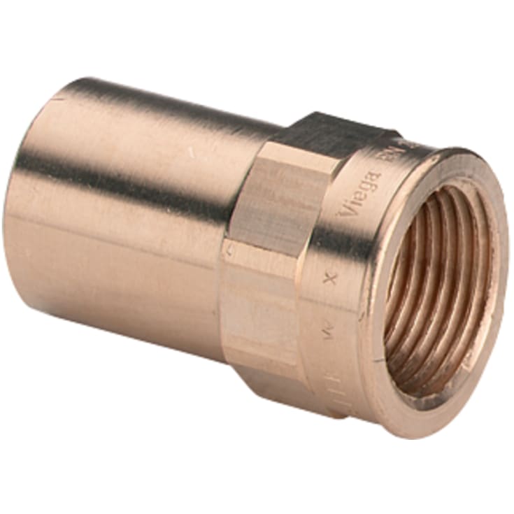 Viega Sanpress anslutning, tappvatten, värme, muff/stickpropp, 15 mm x 1/2"