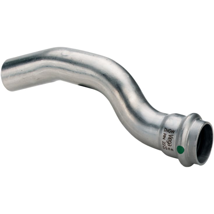 10 st 22 mm Sanpress Inox överböjning