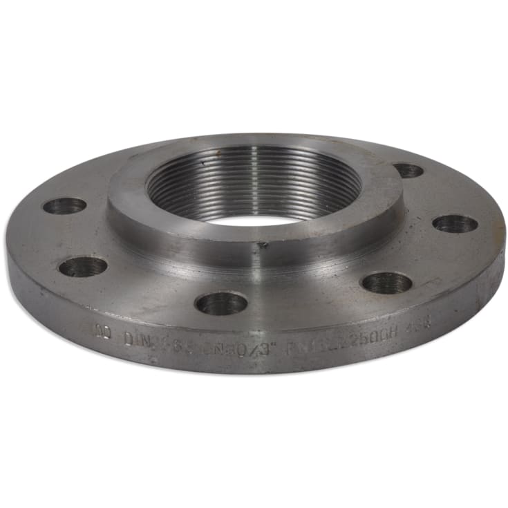 3" Sort flange med gevind DIN2566