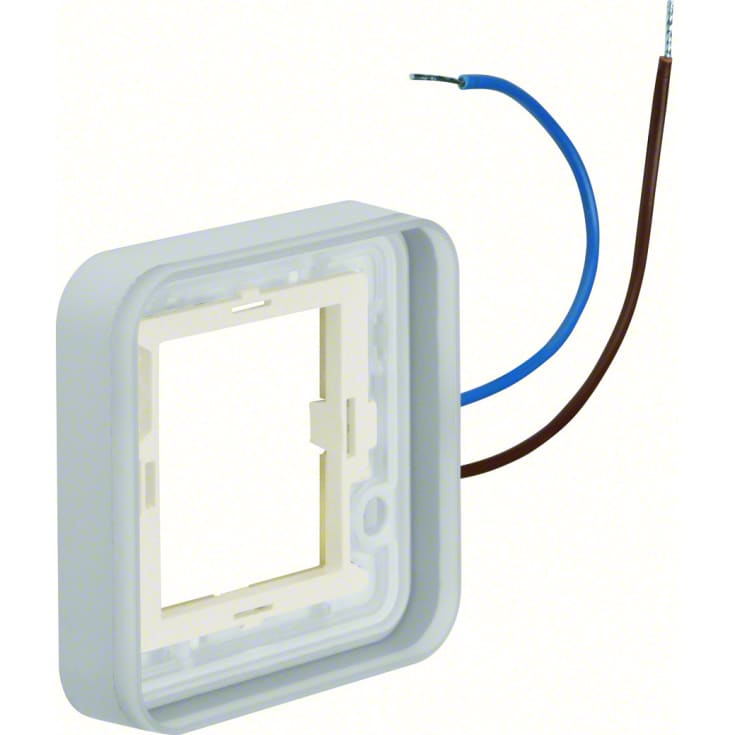 Berker Ramme enkelt 230V belyst hvid W.1 IP55