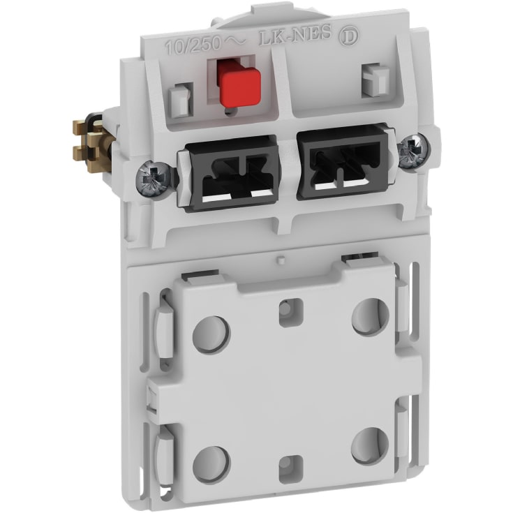 LK Fuga stikkontakt med afbryder, 1,5 modul, uden afdækning