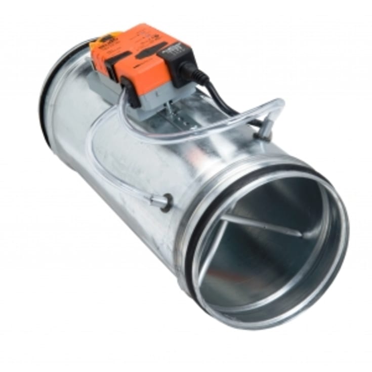 Cirkulær isoleret VAV spjæld u/BUS Ø125 Belimo