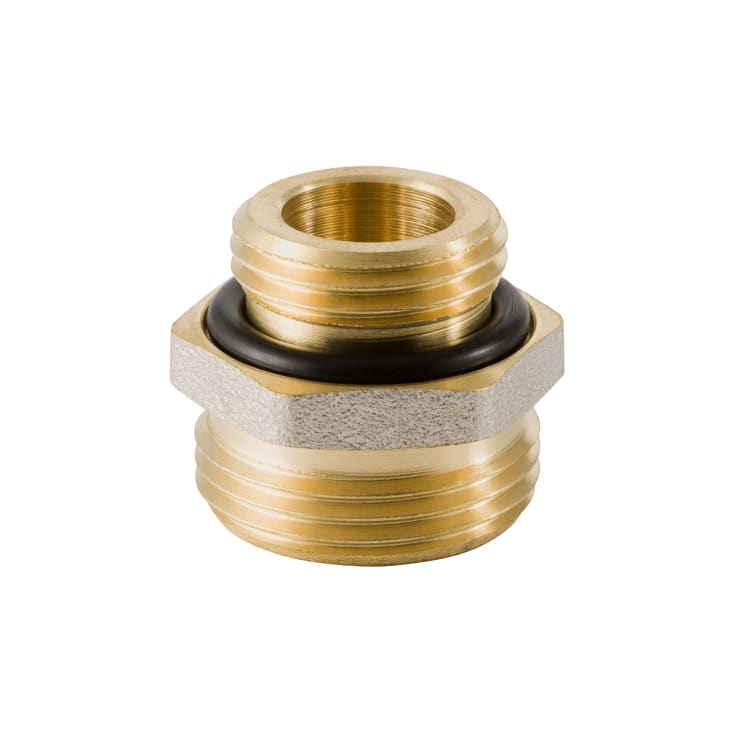 Geberit overgangsnippel, forkrommet