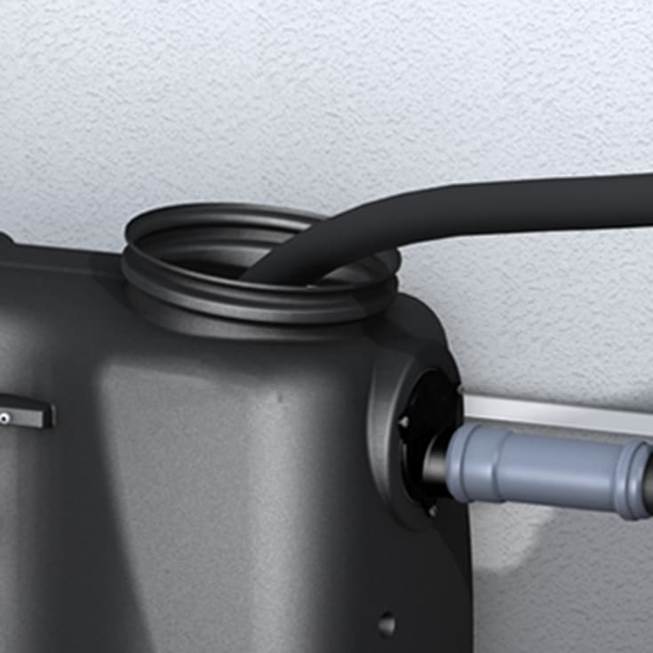 Kessel 2 l/s fedtudskiller, 110 mm til-/afgang, over jord