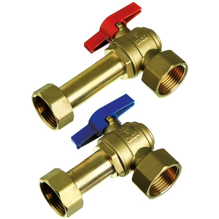 Roth Kugleventilsæt, 1" vinkelløbende,  91 og 66 mm lange