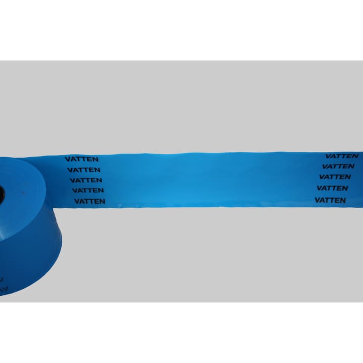 Merkebånd, blå VATTEN, 125 mm, 250 m