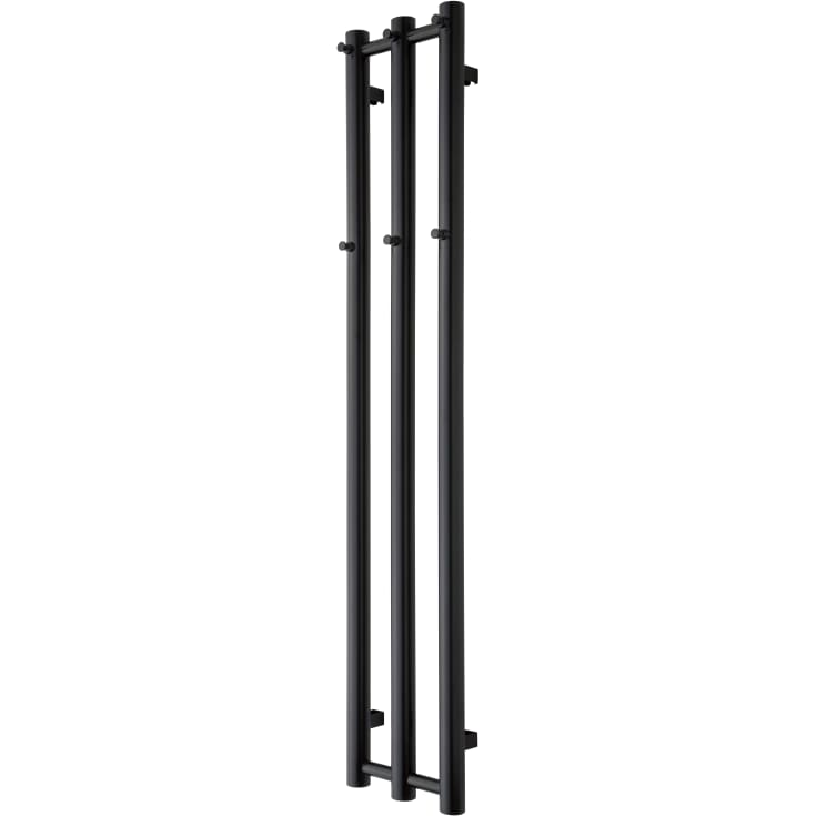 TVS Kiro 3 håndklædetørrer, kombi, 26,5x140 cm, sort