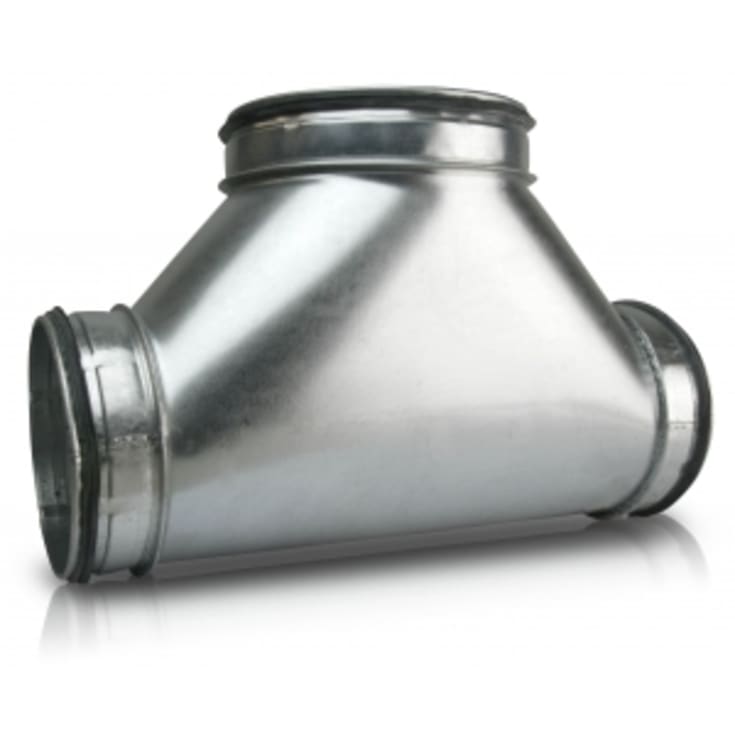 Sentrisk T-rør 160.200, bygget med sadelstykke TSTCL