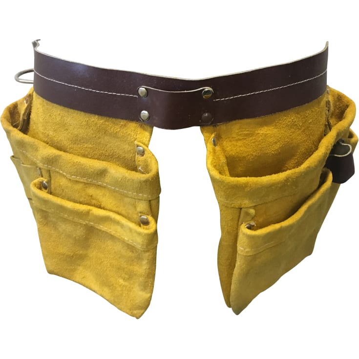 Verktøybelte med 5 lommer og hammerkrok