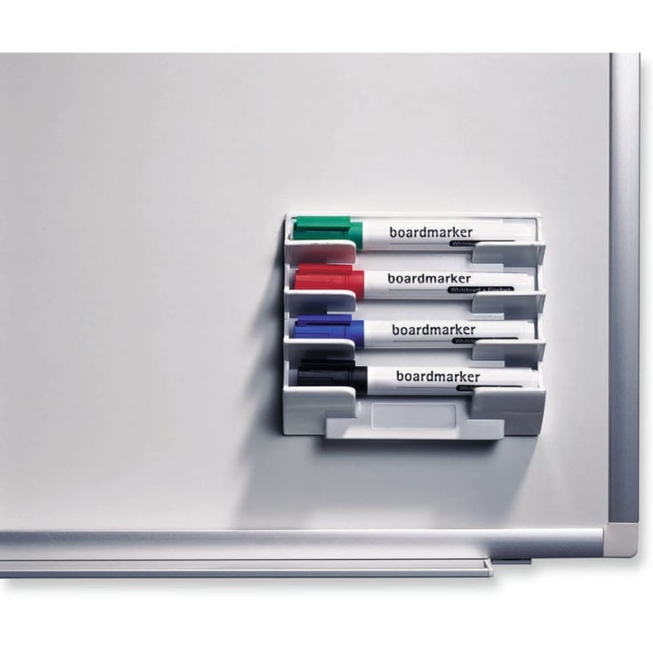 Legamaster whiteboardpenneholder, magnetisk, for 4 penner, hvit