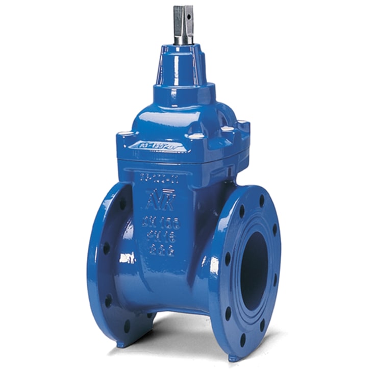 AVK DN250 slussventil med fläns, kort bygglängd, PN10