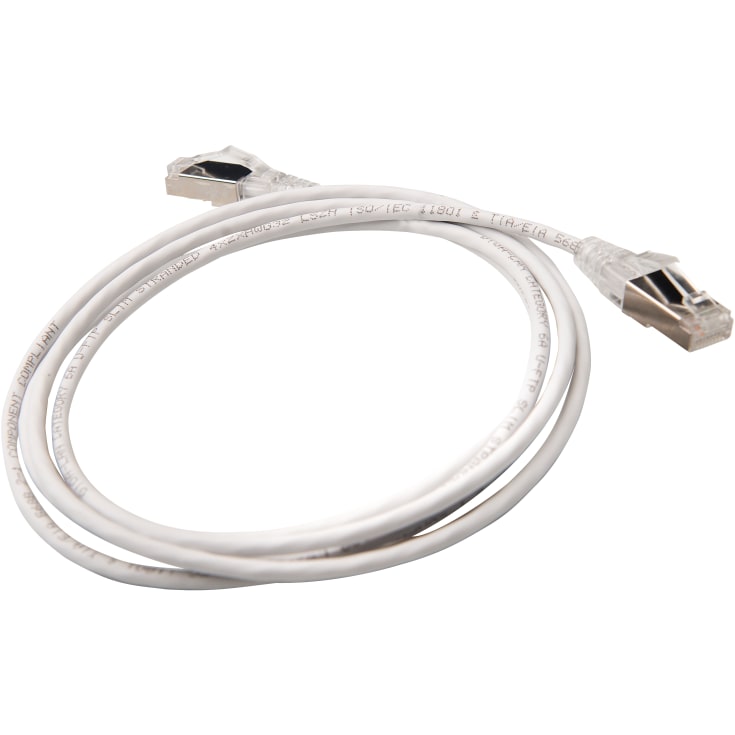Patchkabel Slim STP Kat.6A 5,0M LSZH hvid