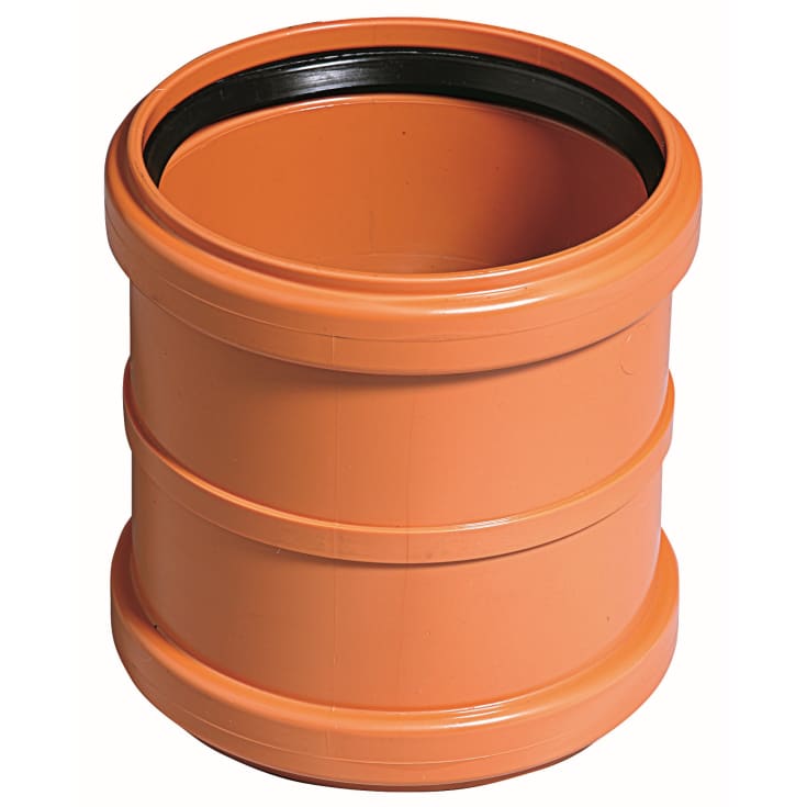 Kloak PVC dobbeltmuffe Ø160 mm