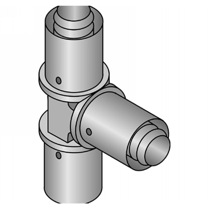 Uponor S-press Plus tee PPSU, 25-25-25 mm