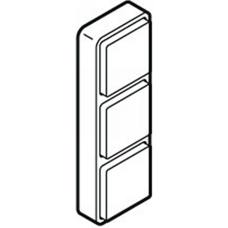 LK Fuga minimodul tryk, 25x75 mm, hvid