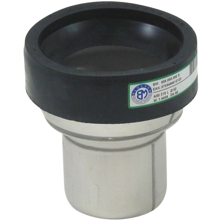 10 stk 82 mm Klosettilslutning syrefast AISI316L/EN1.4404 BLÜCHER