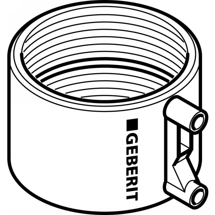 Geberit PEH EL-svejsemuffe, sort, Ø110 mm