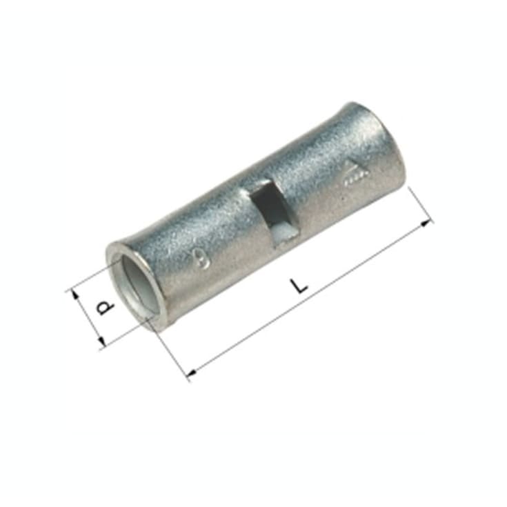 100 stk Pressemuffe CU KS 4 mm², klasse 2 og 5