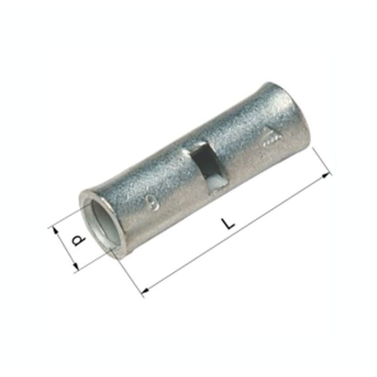 Pressemuffe CU KS 10 mm², klasse 2 og 5