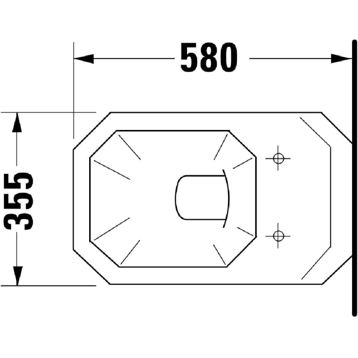 Duravit 1930 væghængt toilet, rengøringsvenlig, hvid