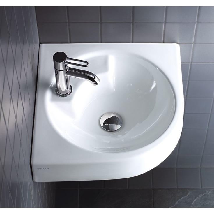 Duravit Architec vegghengt hjørneservant, 63,5x54 cm, hvit