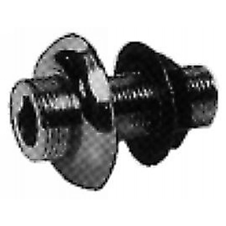 Tilgangsstykke ligeløbende 3/4"-1/2" 60 mm med roset