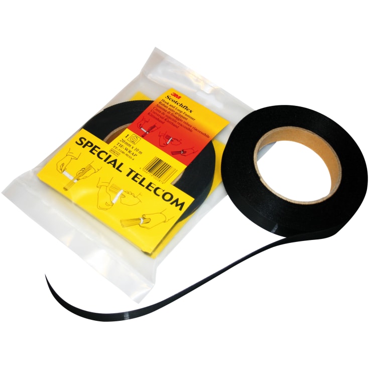Borrelås Tape Scotchflex 19 mm x 10 meter