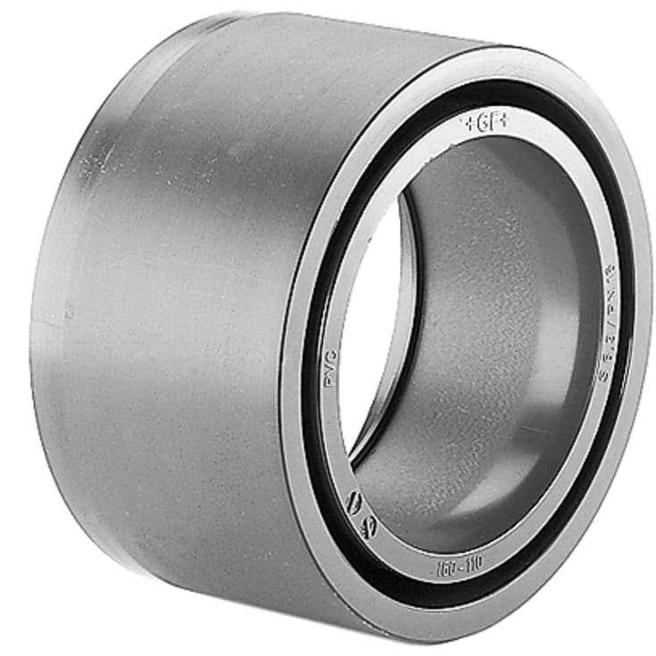 +GF+ reduktionsbøsning, Ø40x25 mm, plast, grå