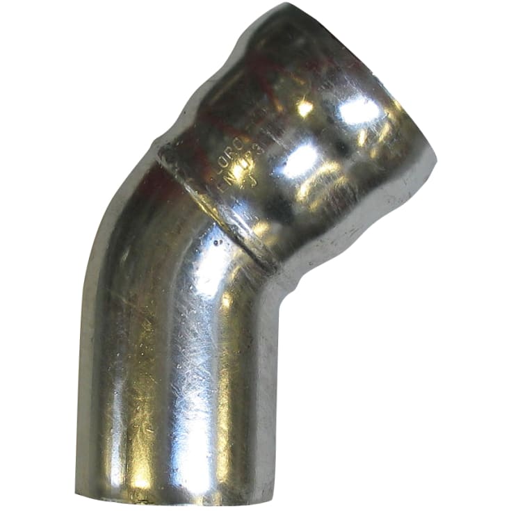 50 mm x 45° bøyd avløpsrør i stål GM-X