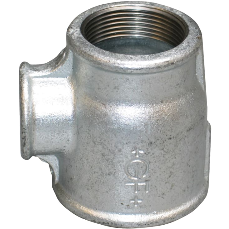 1,1/4" x 1" x 1" galvaniserat t-rör