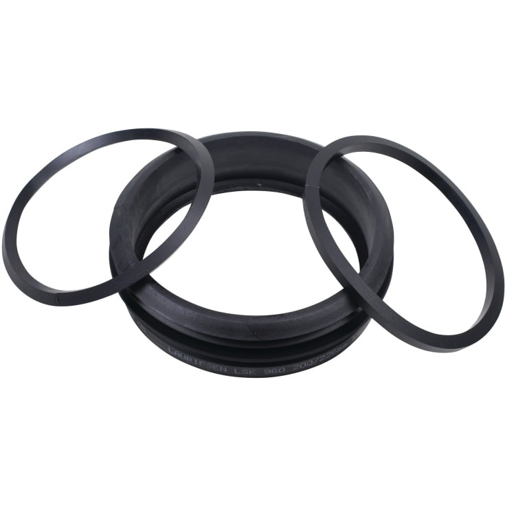 Lauridsen 315/341 x 50 mm hylse SBR for betong, Rib2 spiss