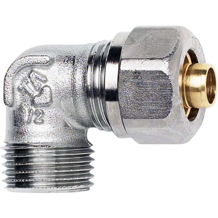 1/2" x 12 mm TA PX vinkelnippel