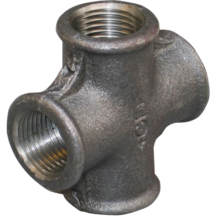 3/4" svart korsrör